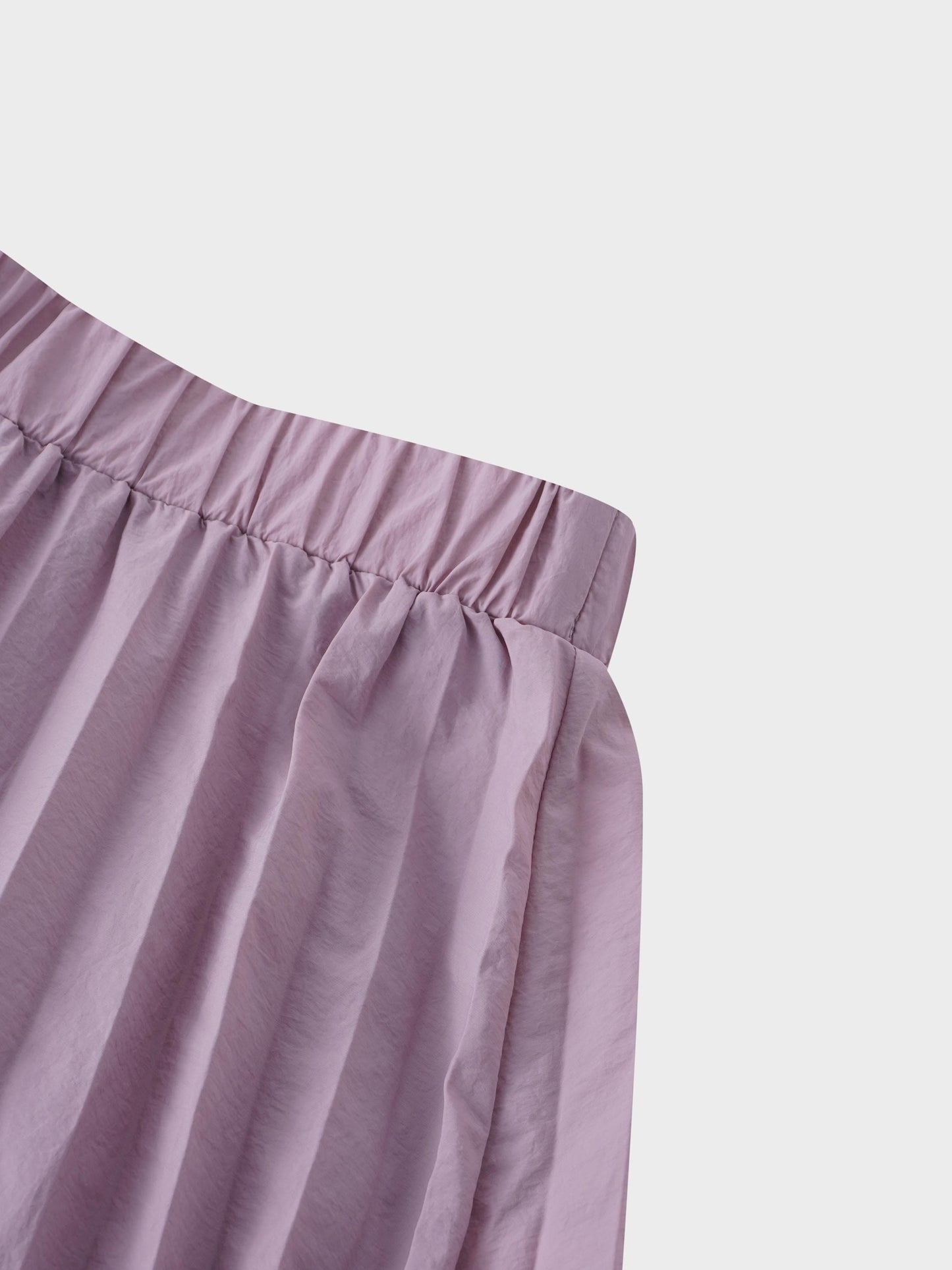 Nylon Circle Skirt-Mauve-3