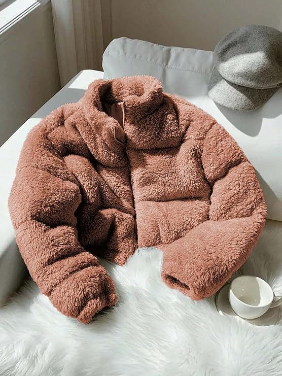 KOTTY Women's Luxurious Faux Fur Jacket for Winter, Stylish Outerwear, Warm and Cozy Fashion Coat, Perfect for Casual and Stylish Wear