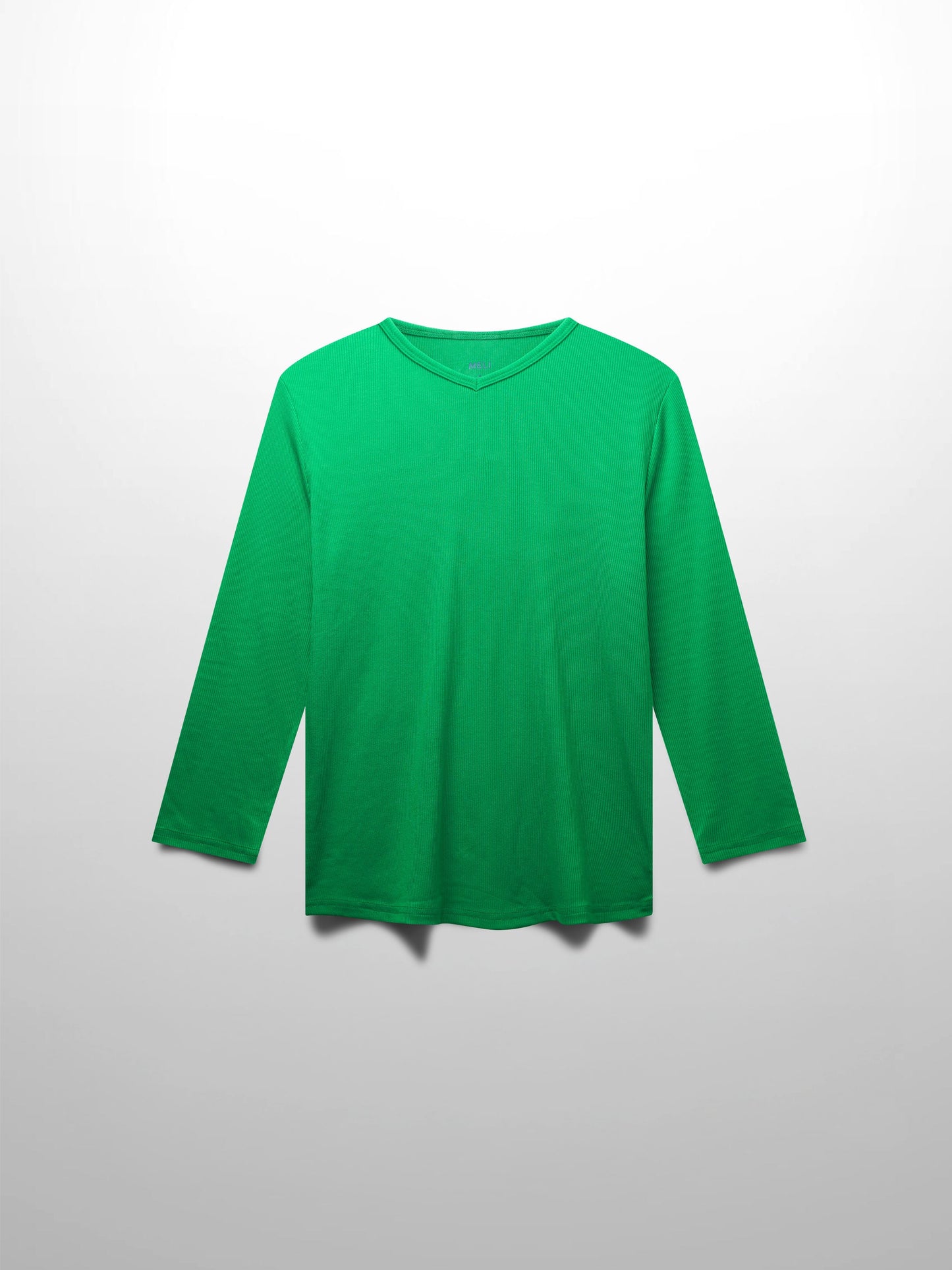 RIBBED HIGH V 3Q-MATCHA GREEN-0