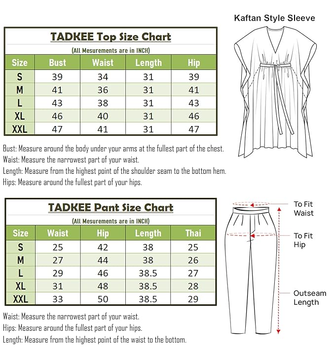 TADKEE Women's Solid Color V-Neck Kaftan Sleeve Casual Wear Co ord Set | Kurta Set for Women