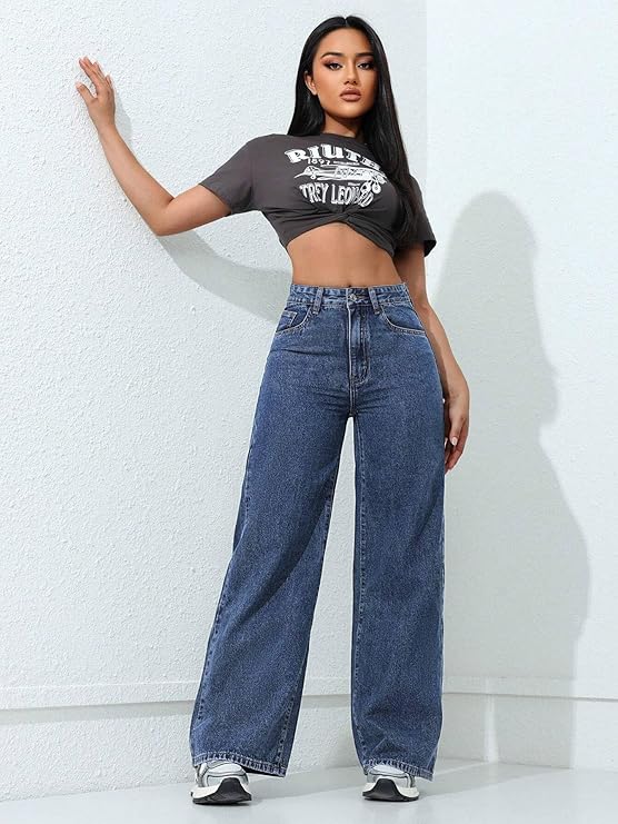 London Hills Women's Relaxed Fit High Rise Jeans || Woman Jean's || Women Baggy Jeans || Jean's for Womens || Loose Jean for Women's || Oversized Woman baggys