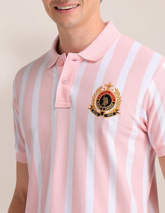 U.S. POLO ASSN. Men's Striped Slim Fit Polo Shirt