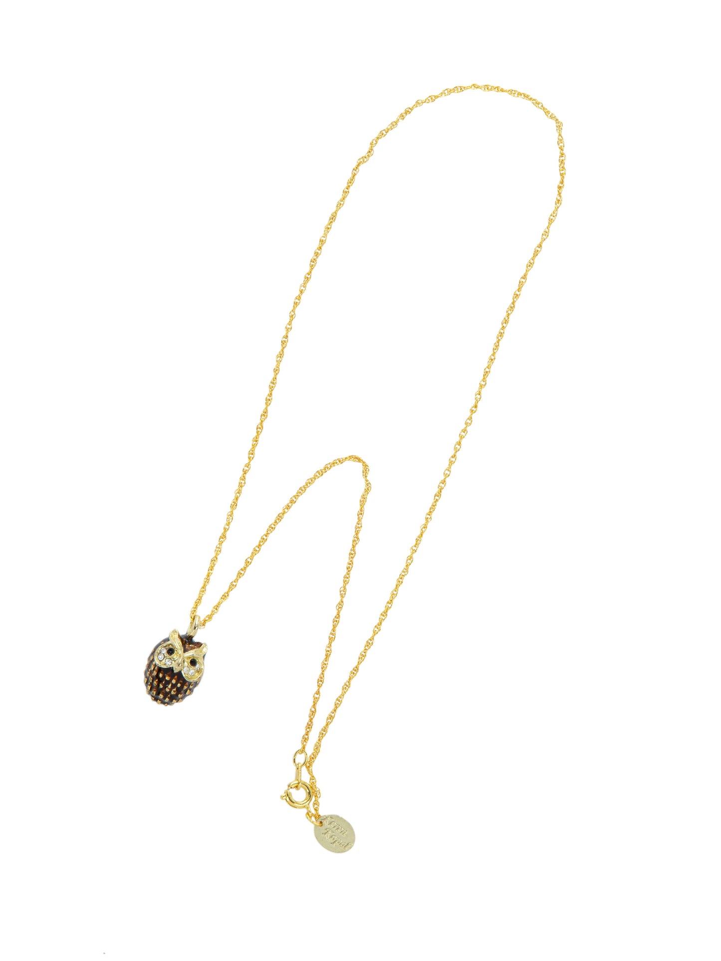 Owl Charm Pendant Necklace