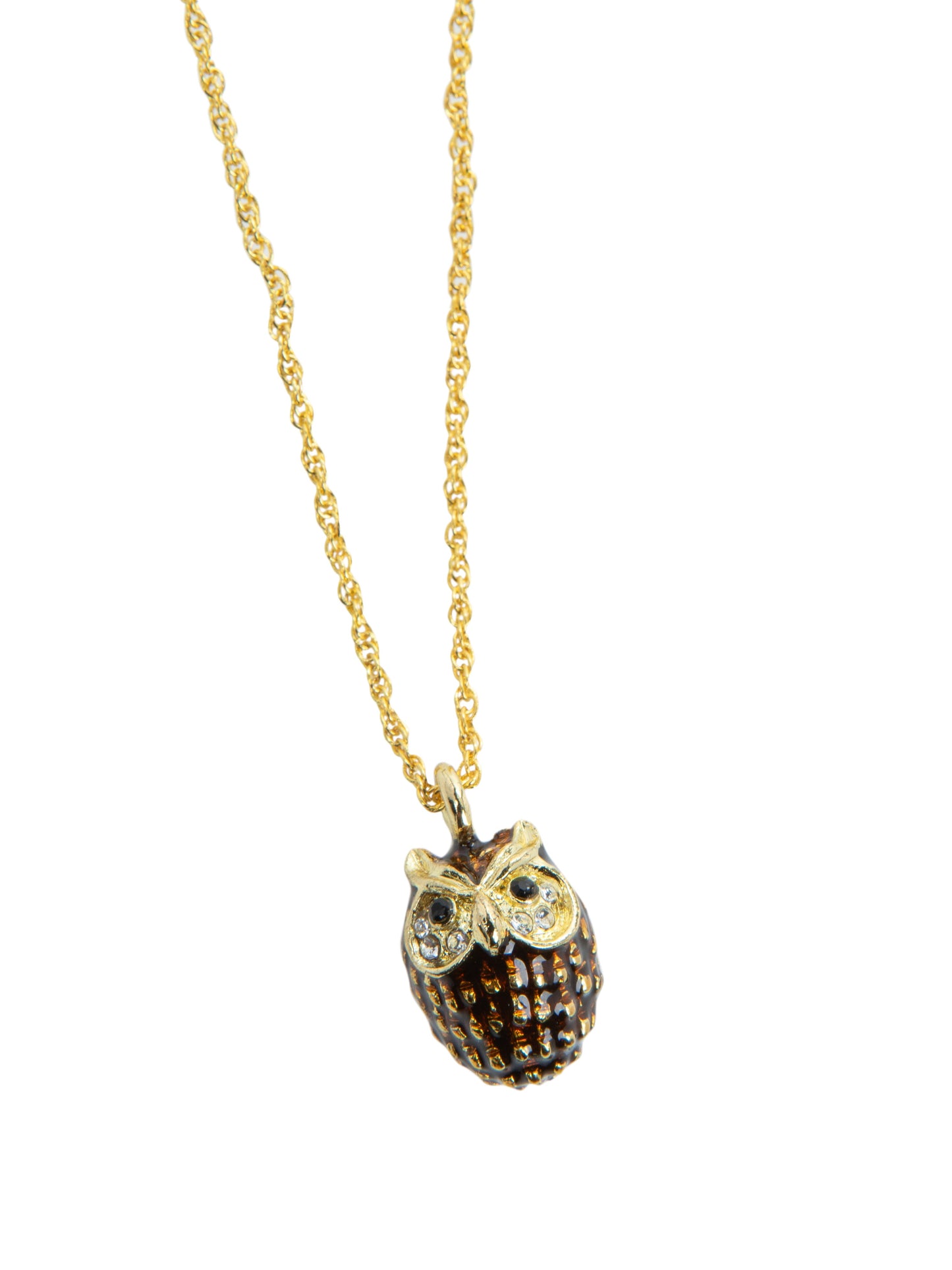 Owl Charm Pendant Necklace