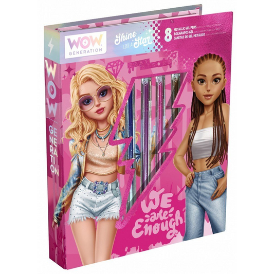 Zestaw kreatywny Notatnik, 8 długopisów Kids Euroswan (WOW00143)