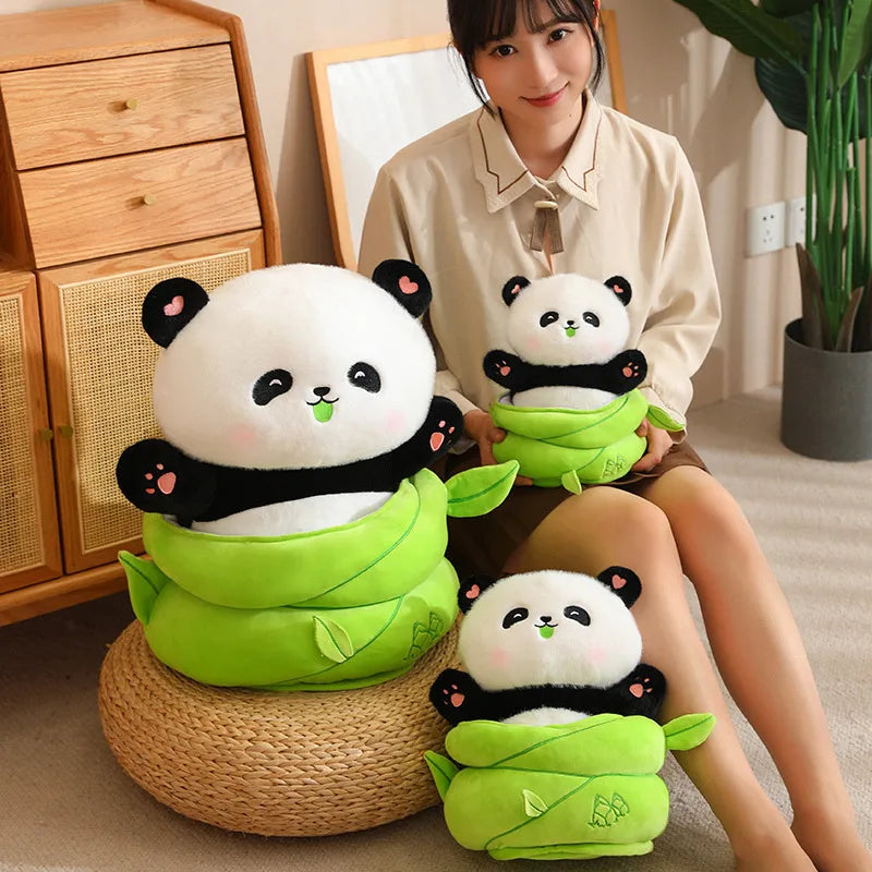 Cute Bamboo Panda Plush Toy for Kids