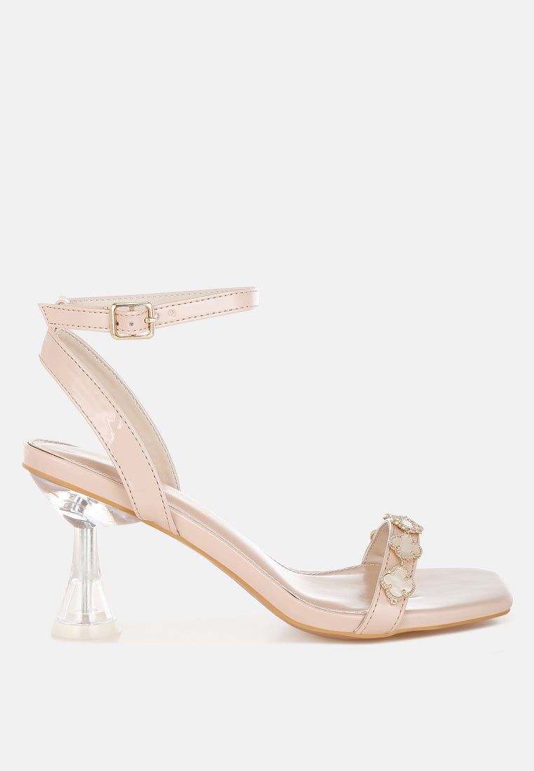 Ebina Charm Detail Spool Heels