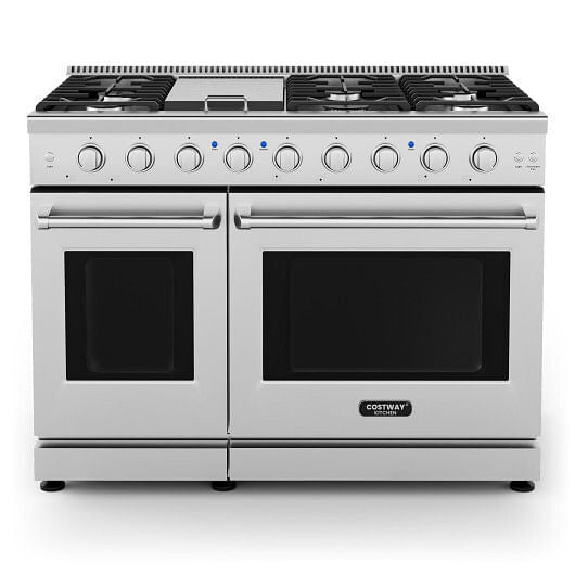 48 Inches Freestanding Natural Gas Range with 7 Burners Cooktop