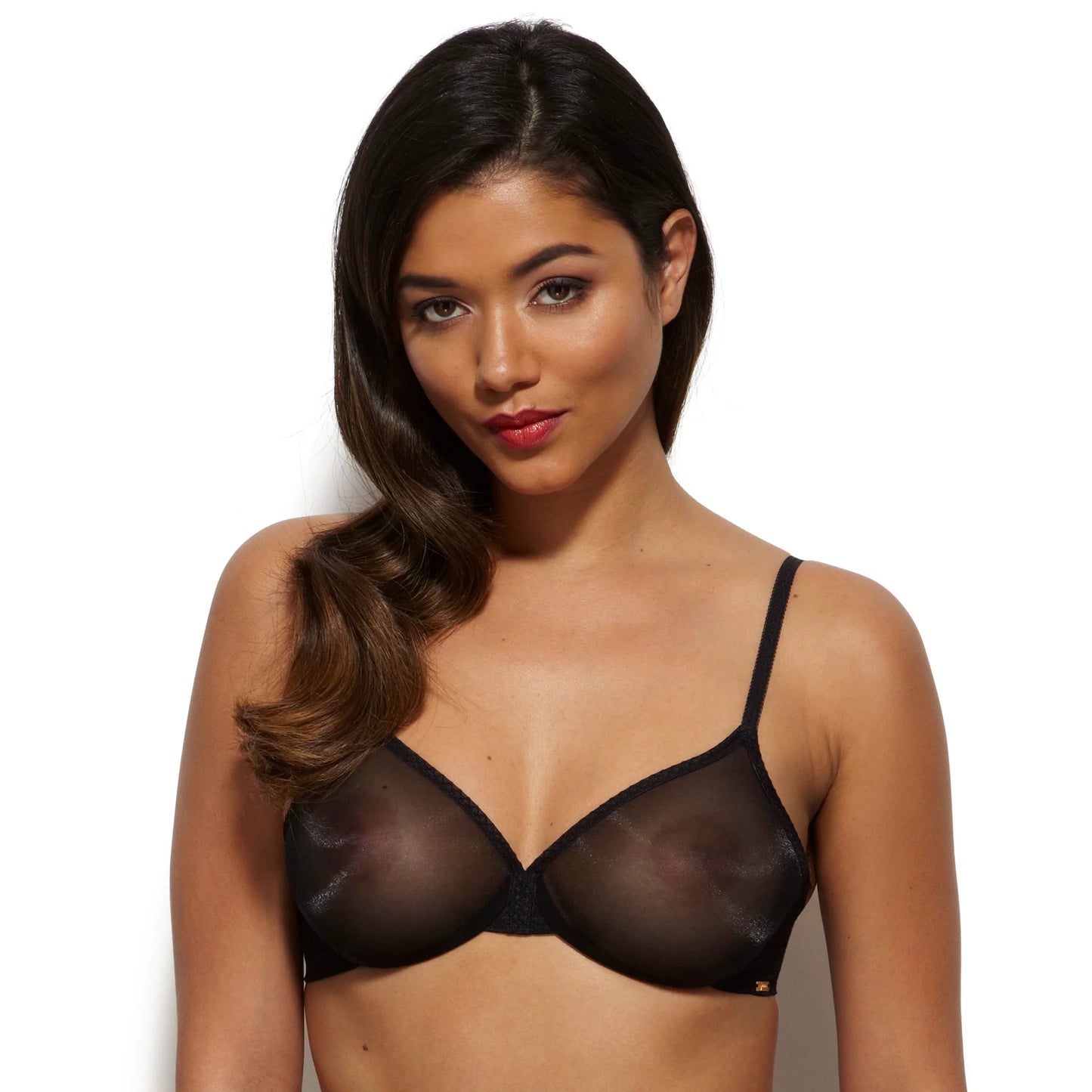 Sheer Molded Bra Gossard Glossies Black