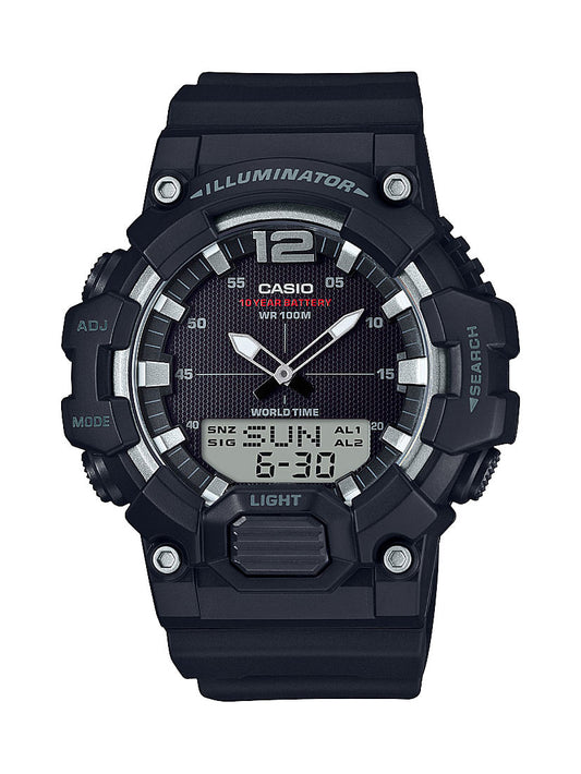 Casio Men's HDC700-1AV Analog Digital World Time Alarm Chronograph Telememo Watch
