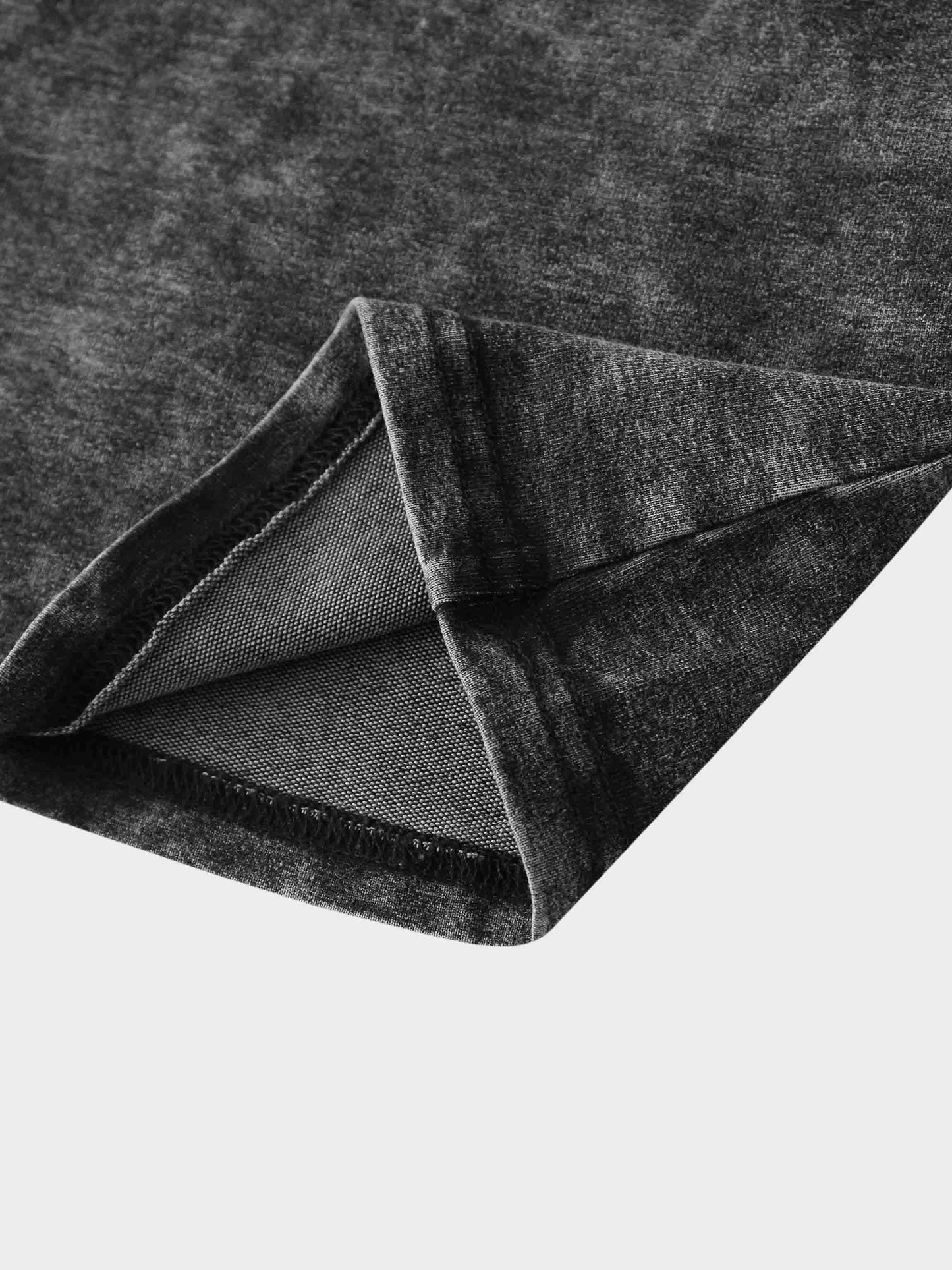 Paneled Flare Skirt 25"-Black Wash-4