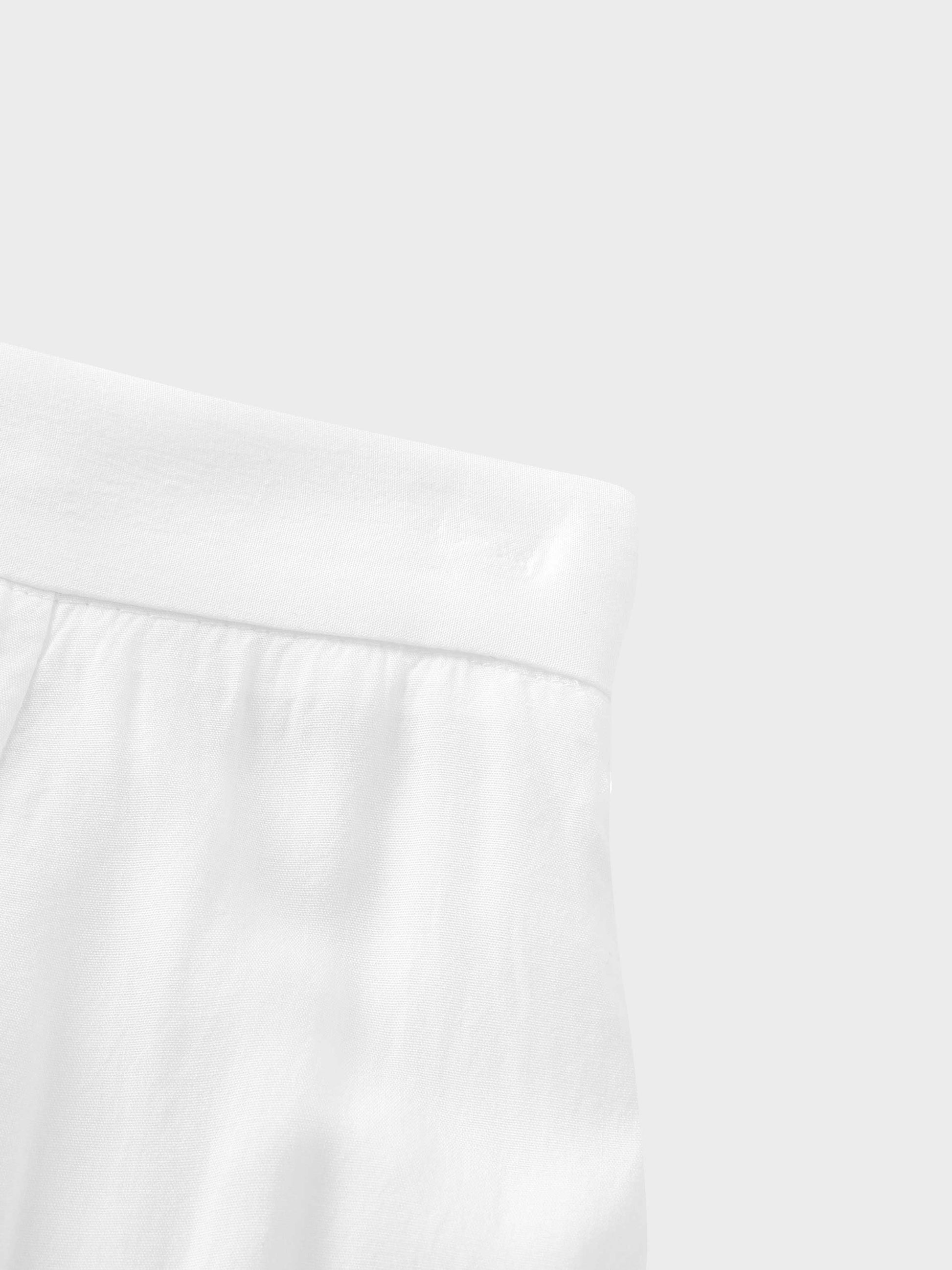 TRUMPET FLARE SKIRT-WHITE-3