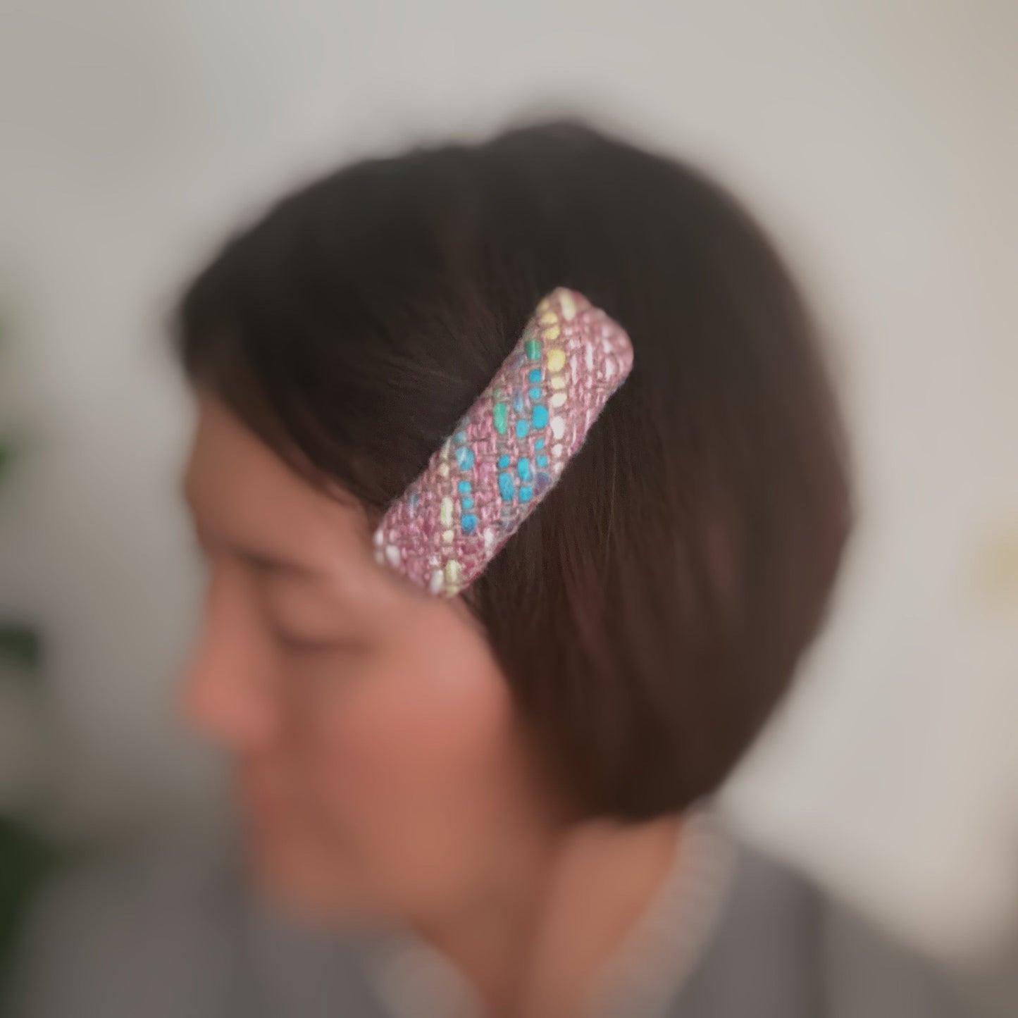 Color Breeze Tweed Hair Clip Set Of 3