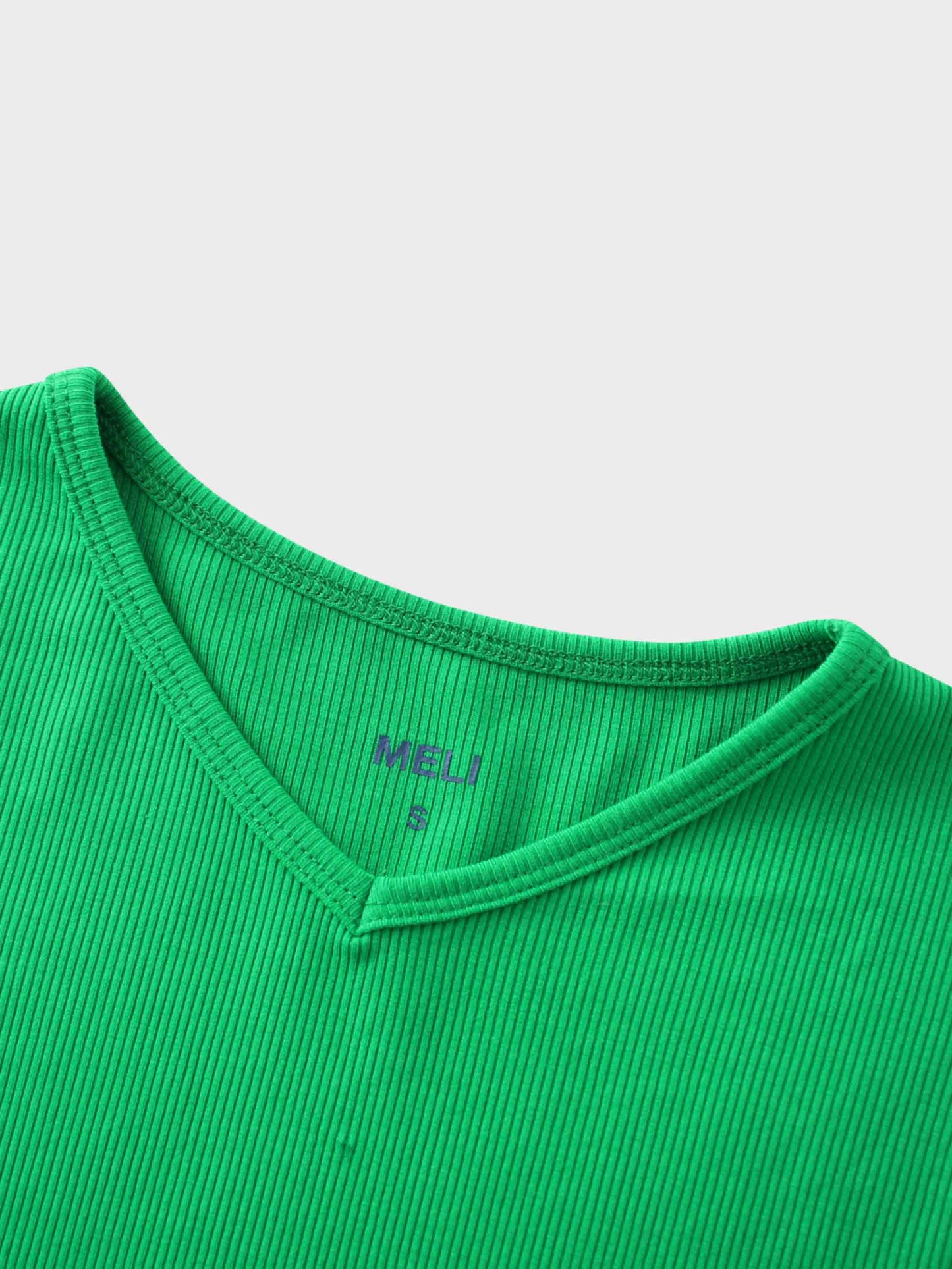 RIBBED HIGH V 3Q-MATCHA GREEN-3