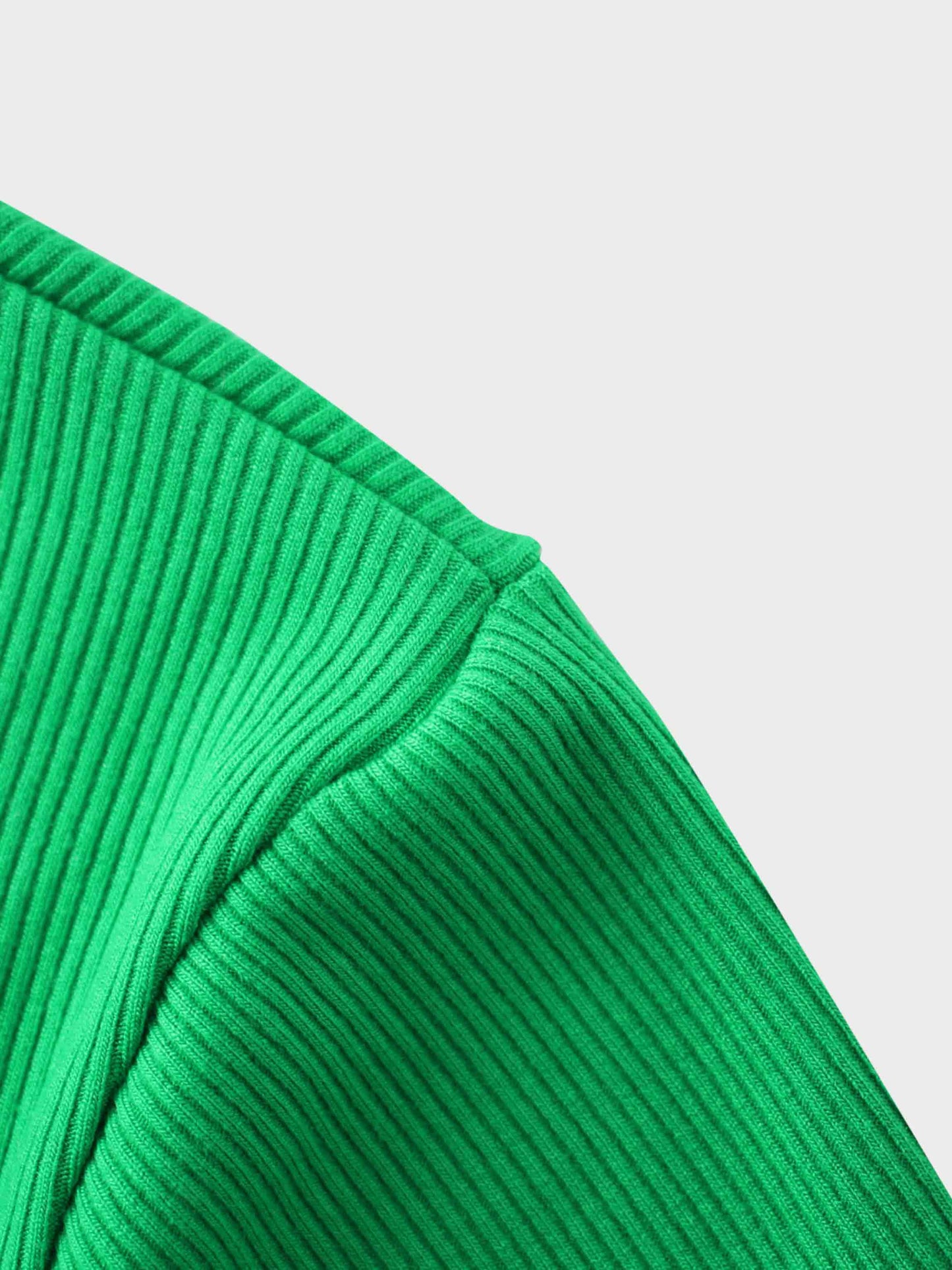 RIBBED HIGH V 3Q-MATCHA GREEN-2