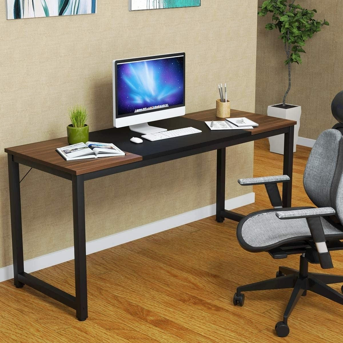 63 Inch Study Writing Desk for Home Office Bedroom-1