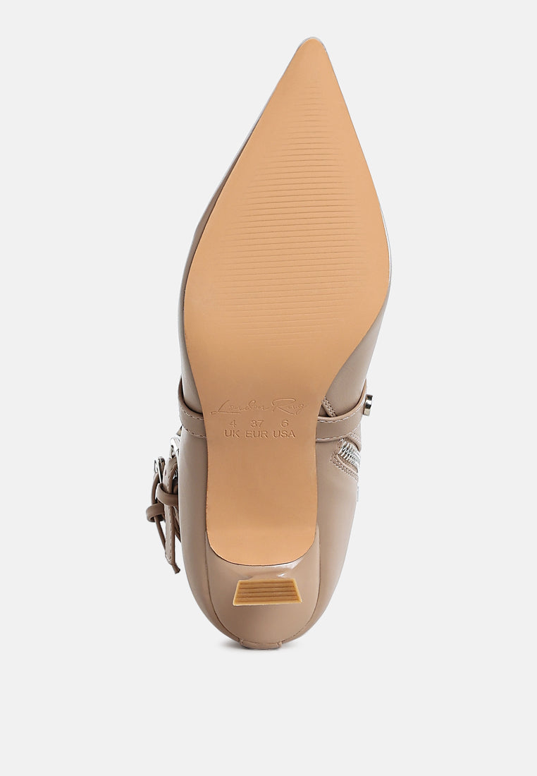 Jaunts Eyelets & Studs Harness Ankle Boots-4