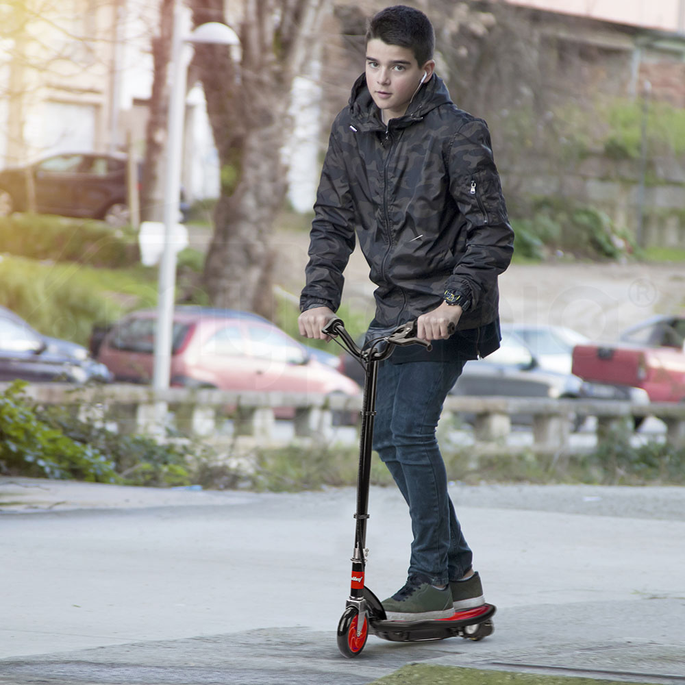 NNEMB Kids Electric Scooter 140W Children Ride Toy Battery Boys Girls Red