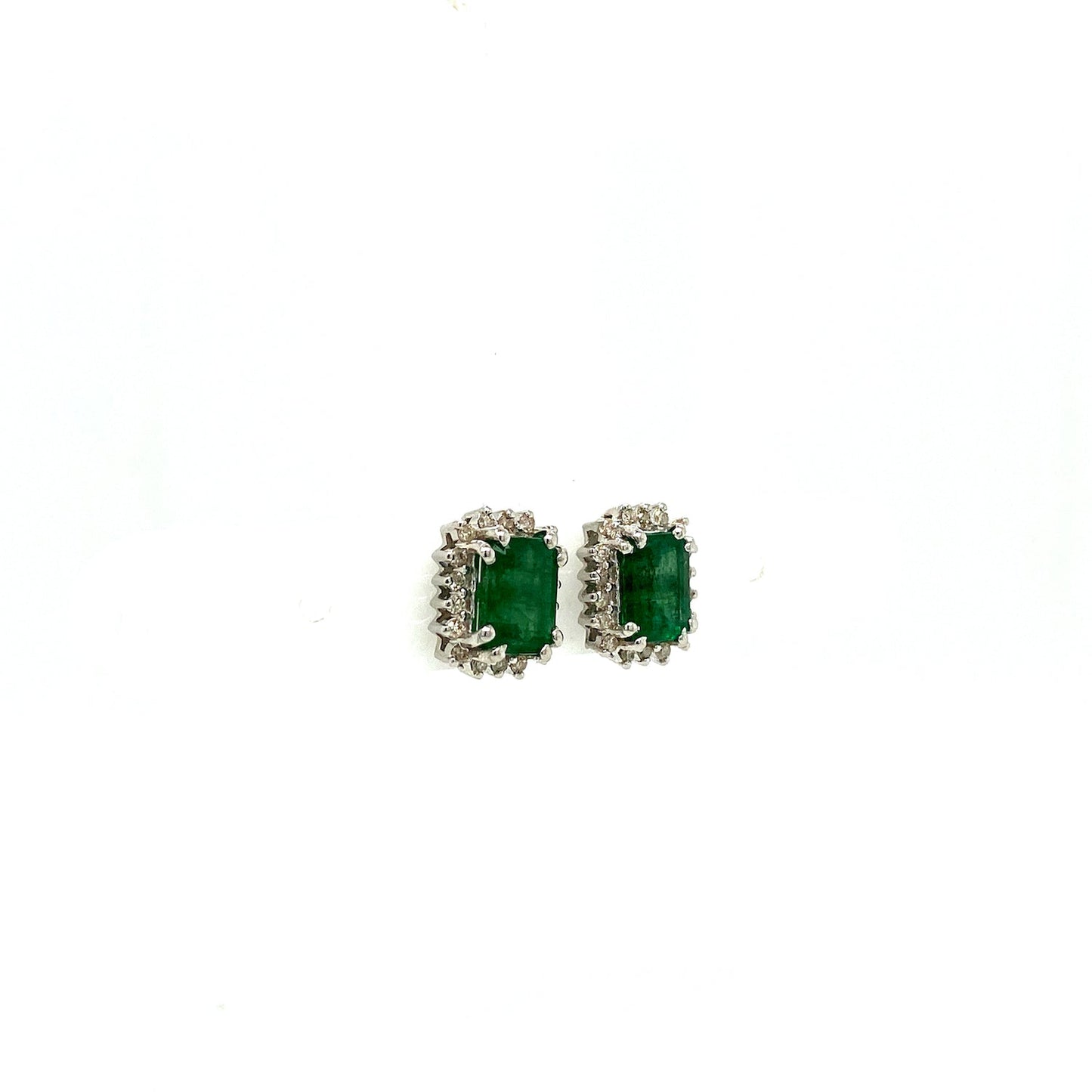 Emerald Jewellery Set in .925 Sterling Silver - KSS 60423