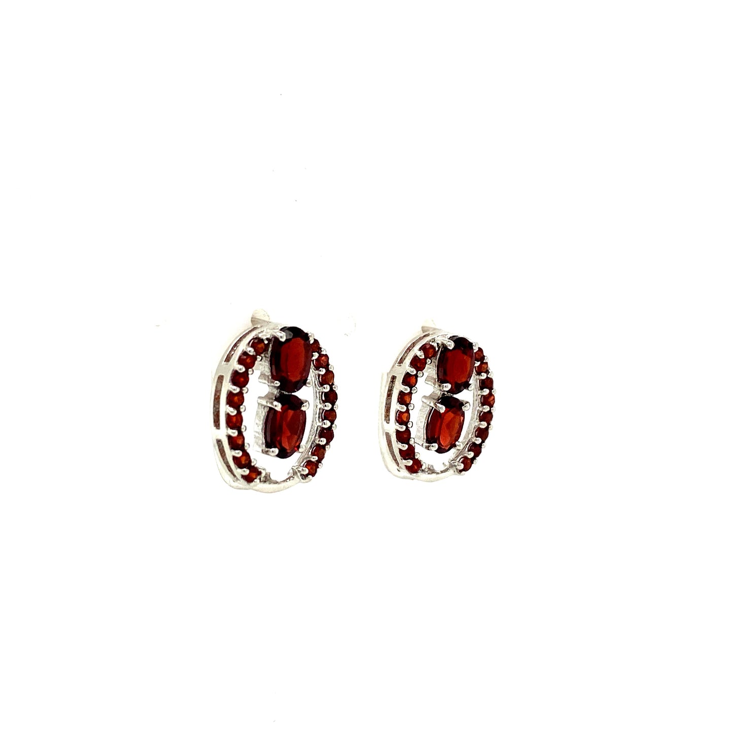 Garnet Jewellery Set in .925 Sterling Silver - KSS 6219