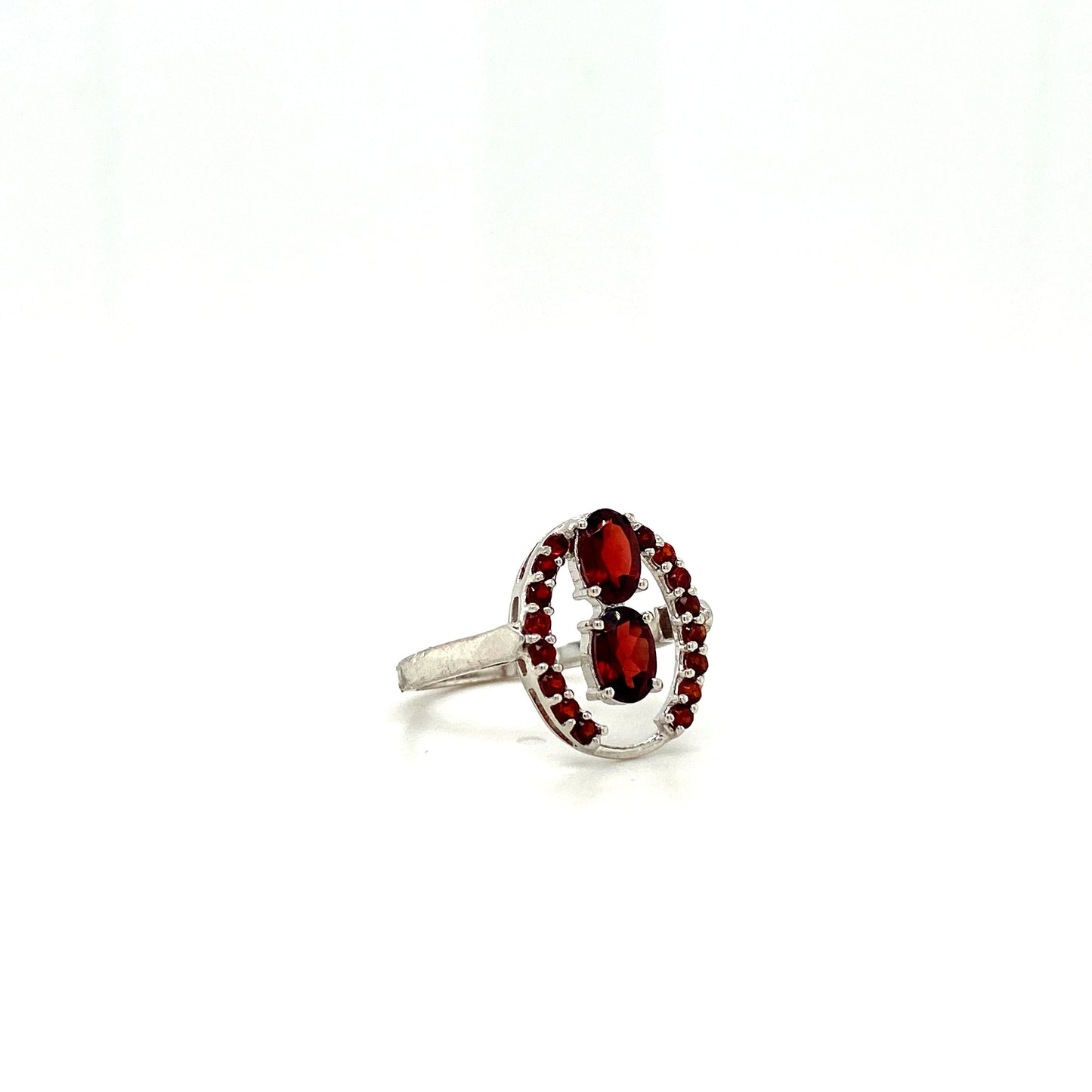 Garnet Jewellery Set in .925 Sterling Silver - KSS 6219
