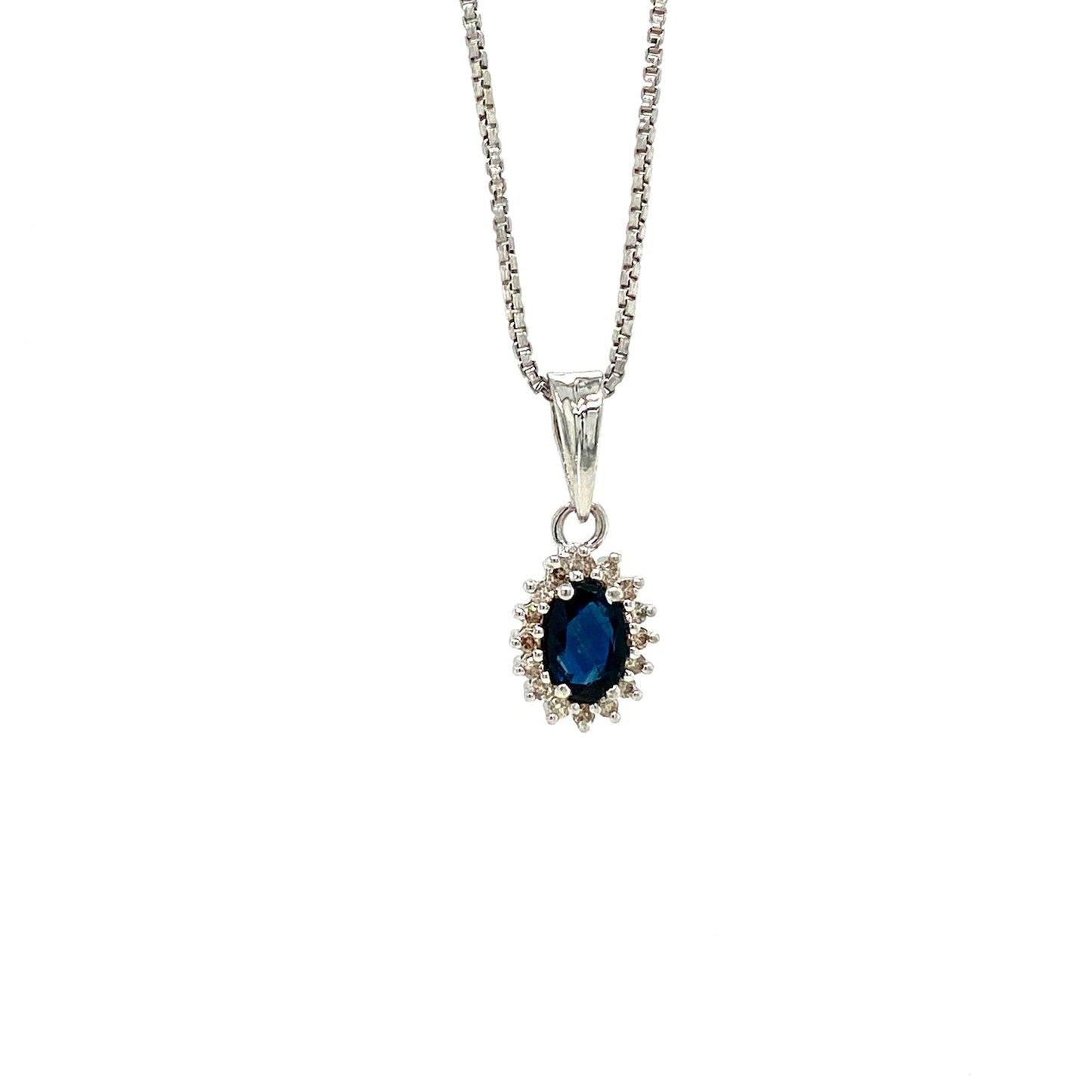 Sapphire Jewellery Set in .925 Sterling Silver - KSS 62301
