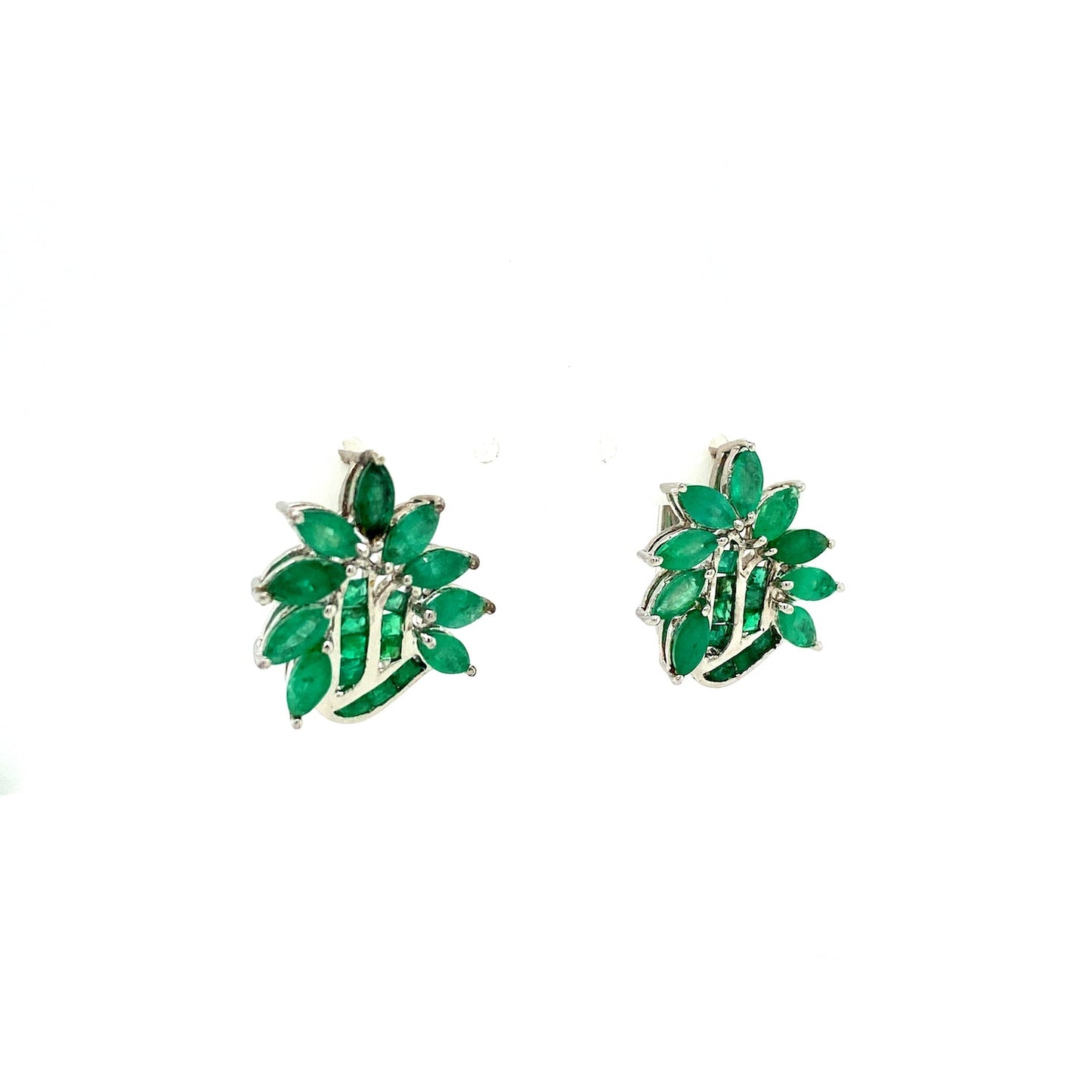 Emerald Jewellery Set in .925 Sterling Silver - KSS 6264