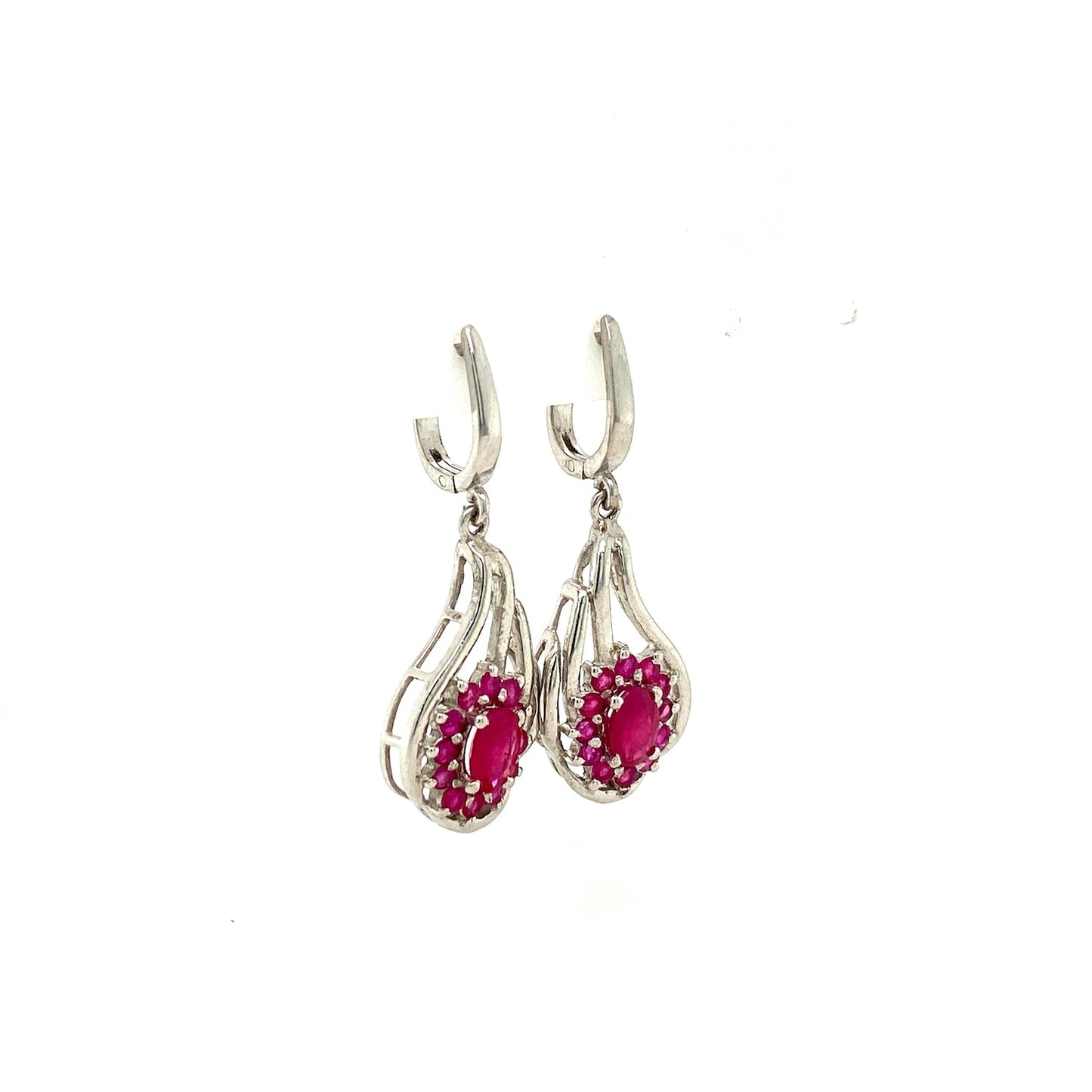 Ruby Jewellery Set in .925 Sterling Silver - KSS 63476