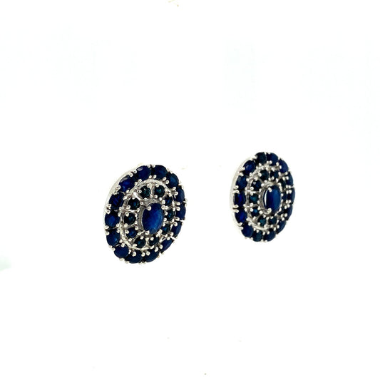 Sapphire Jewellery Set in .925 Sterling Silver - KSS 6514