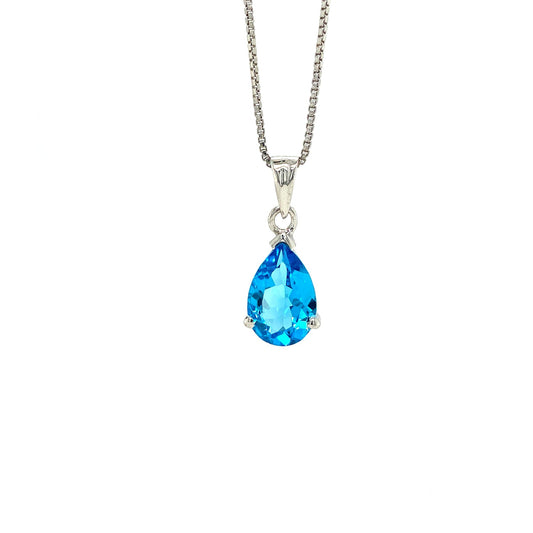 Blue Topaz Jewellery Set in .925 Sterling Silver - KSS 65500