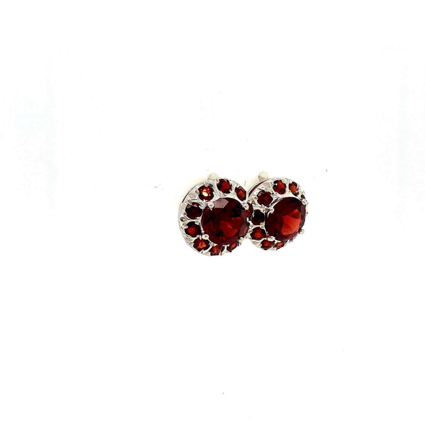 Garnet Jewellery Set in .925 Sterling Silver - KSS 6550