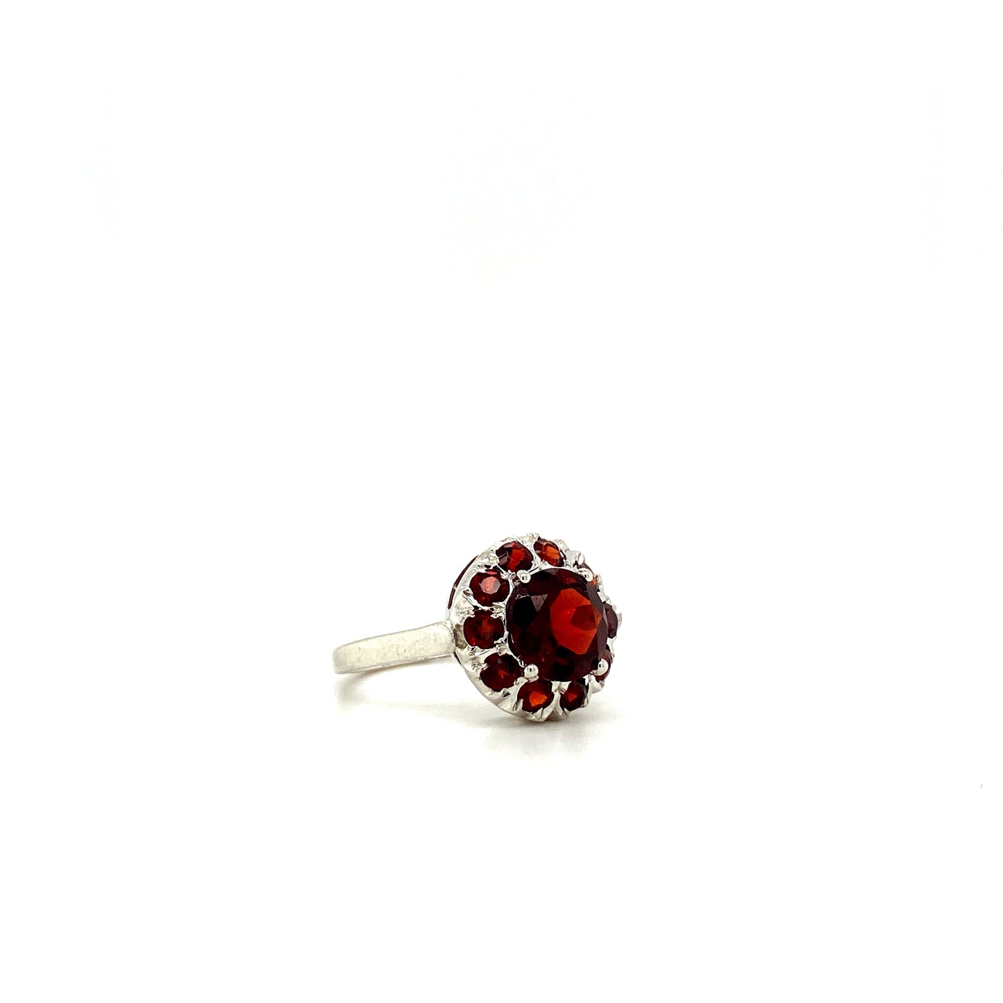 Garnet Jewellery Set in .925 Sterling Silver - KSS 6550