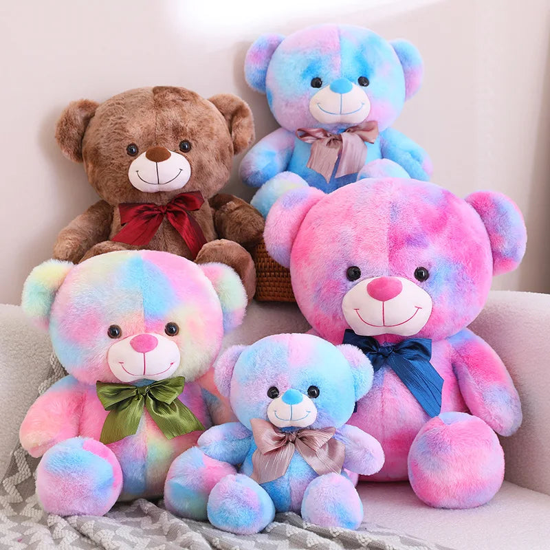 Nice Rainbow Plush Bear Toy for Kids