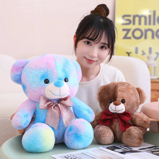 Nice Rainbow Plush Bear Toy for Kids