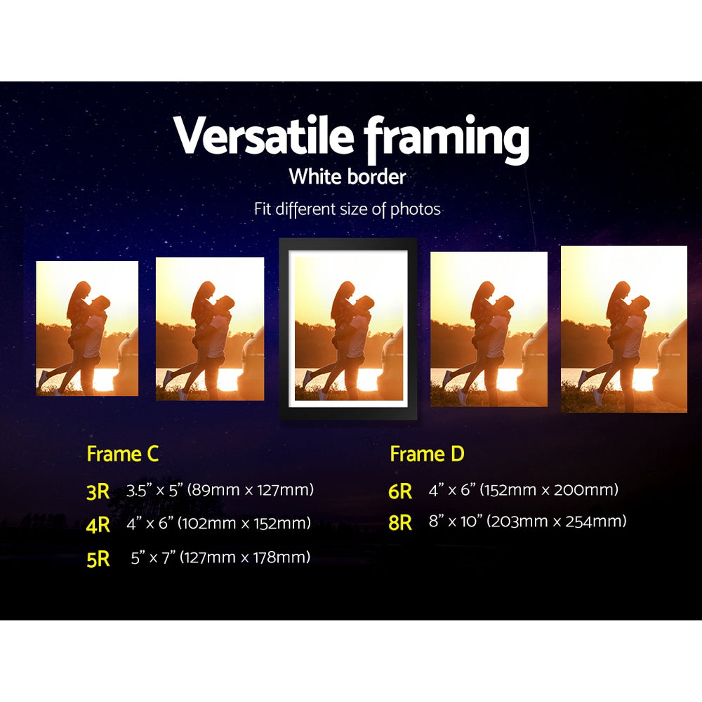 NNEDSZ 30  Photo Frame Set Wall Hanging Collage Picture Frames Home Decor Gift Black