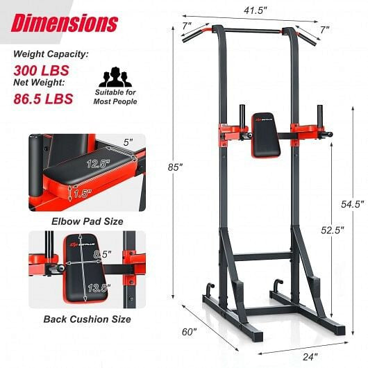Multi-function Power Tower for Full-body Workout