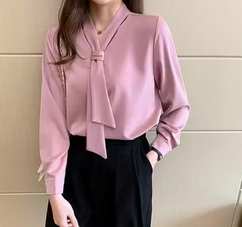 Top Pink Women's Shirt Strappy Classic Fit Top