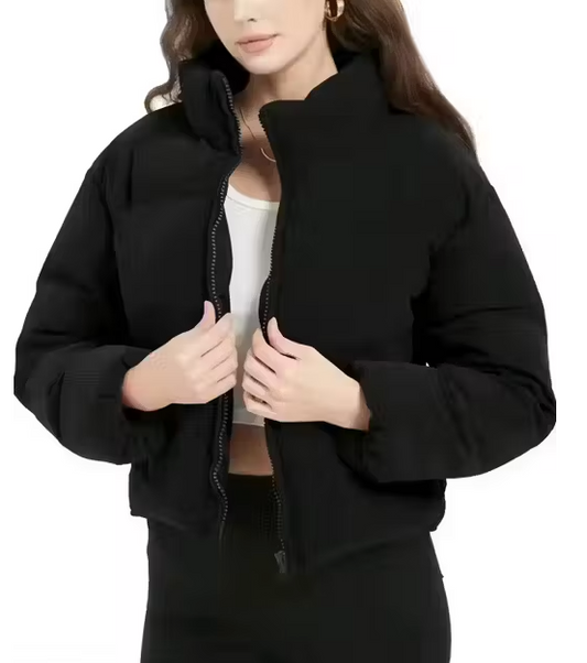 Women's High-Nek with Full Sleeve Puffer Jacket