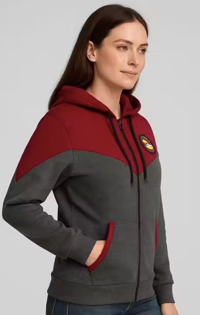 Women solid contras full sleeve fleece hoodies sweat shirt jacket