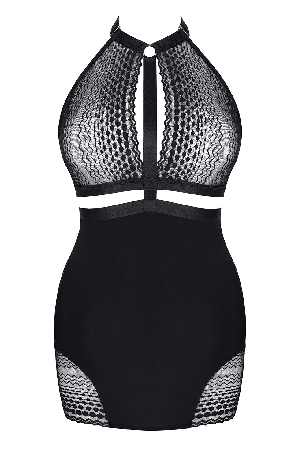 Sheer Lace Top Dress Demoniq Manuela-2