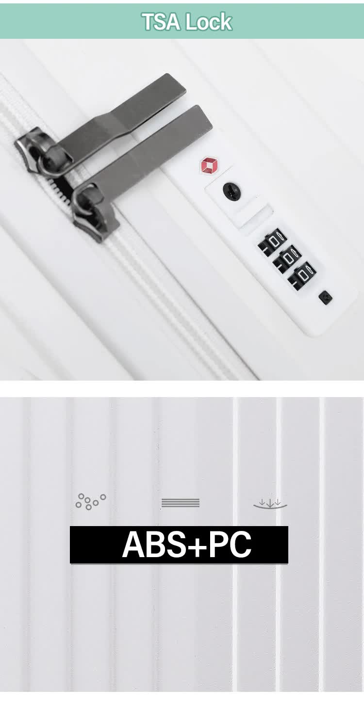 NNEDSZ Smart Hard-Shell Luggage with USB Charging Port & Cup Holder - 20"Spinner Suitcase in Back