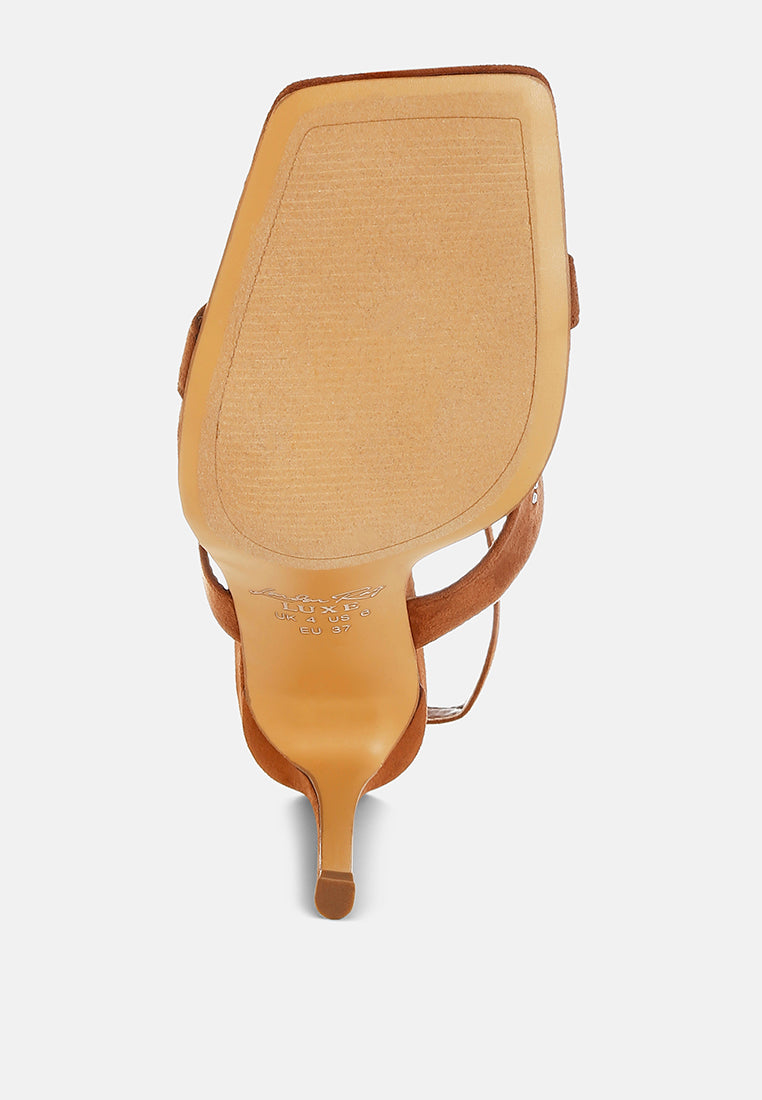 Warda Jeweled Shiny Stiletto Heels