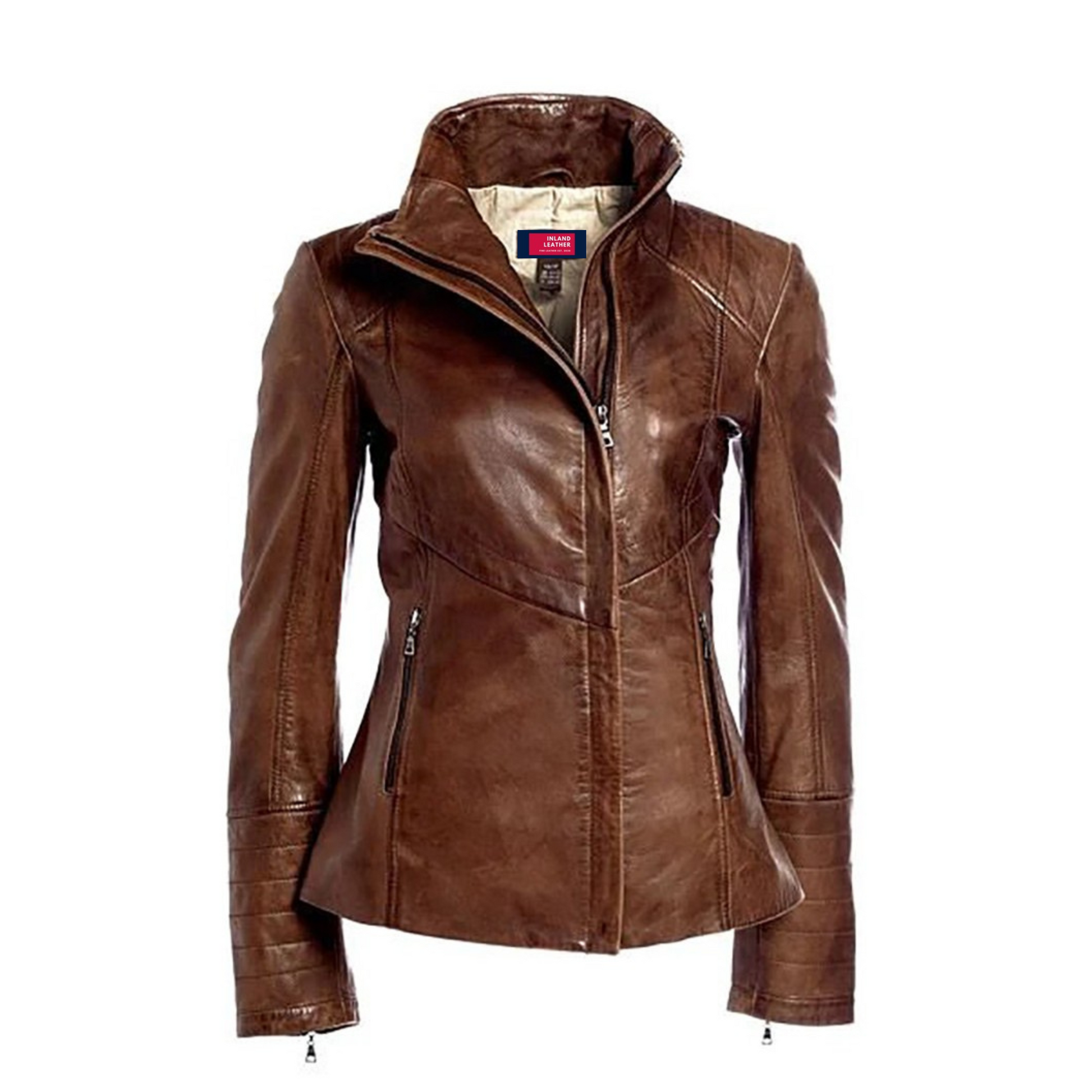 Womens Arrah Leather Jacket-0