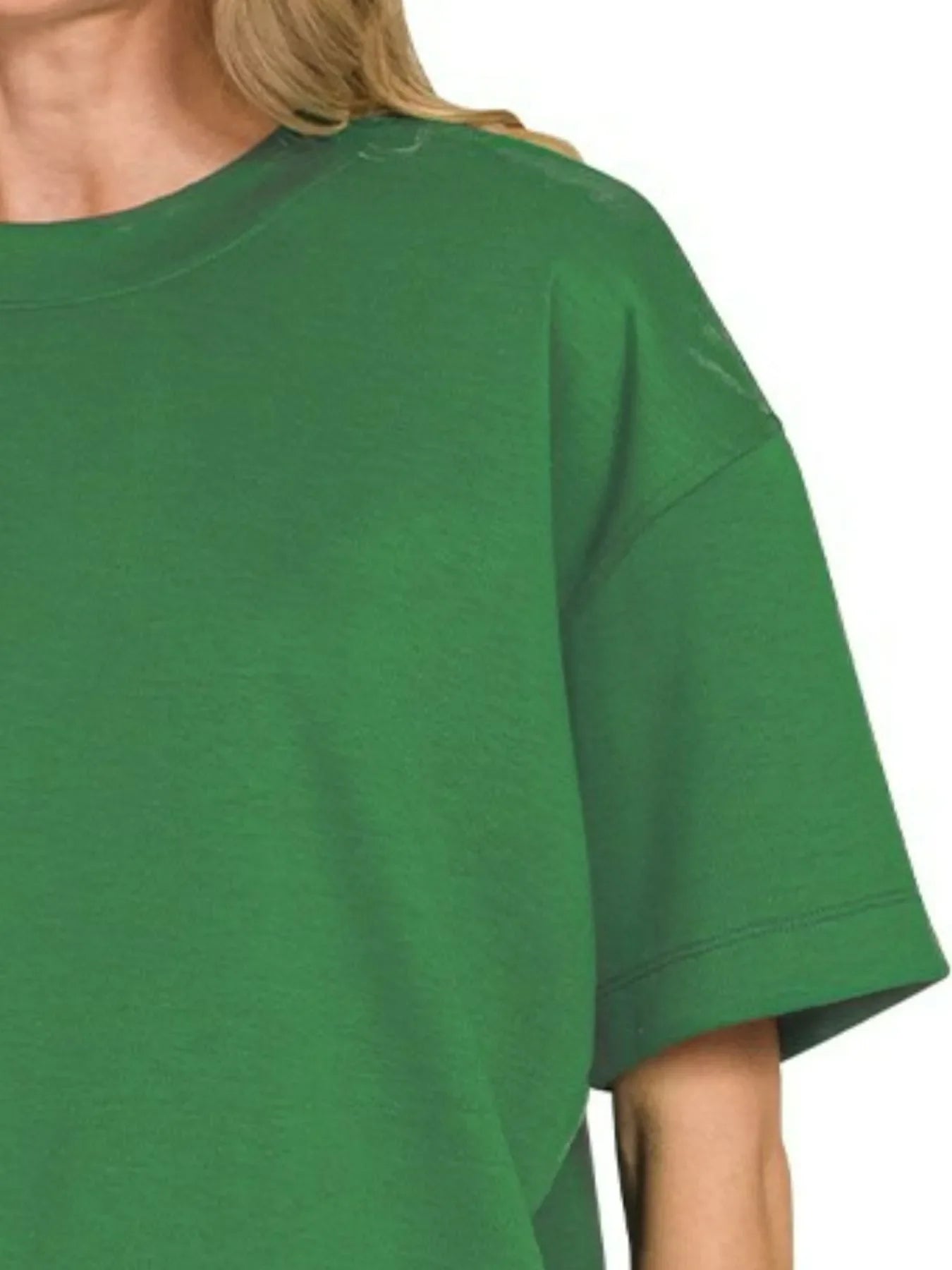 Zenana Scuba Short Sleeve Top & Shorts Set-2