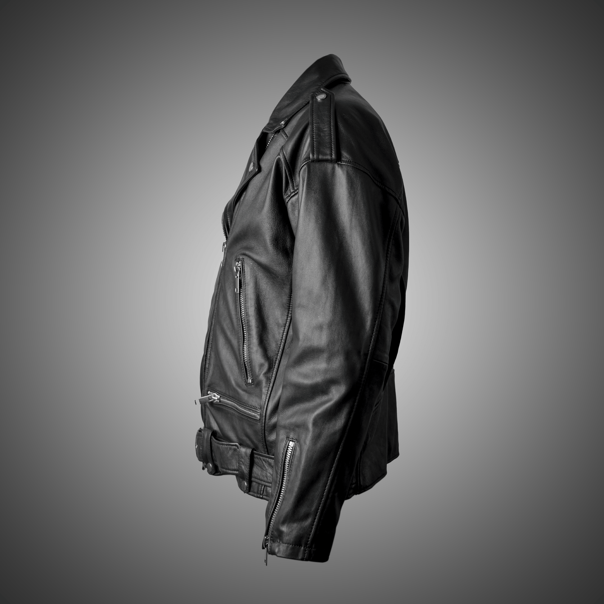 Black Perfecto Jacket For Men - L