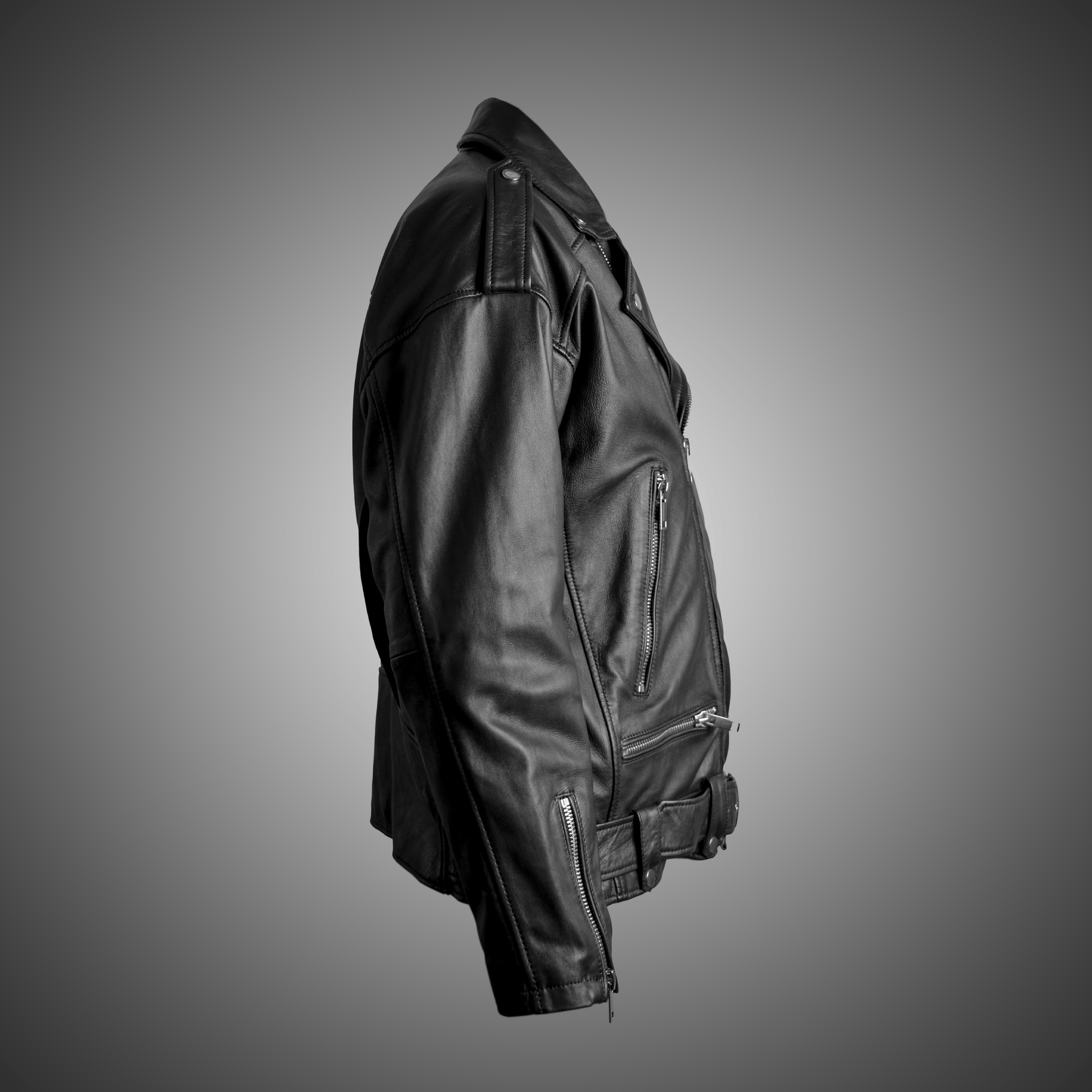 Black Perfecto Jacket For Men - M