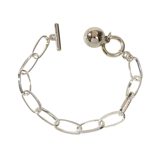 Fashion Jewellery Silver Chain Beads Charm Bracelet Minimalist Women Accessories