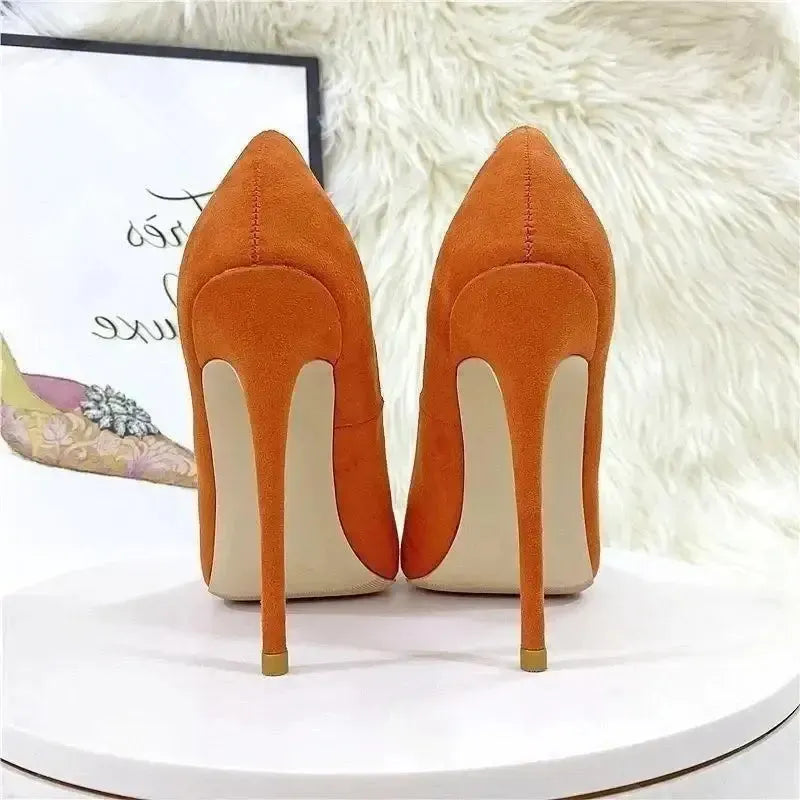 Cute Suede High Heels Stiletto Shoes