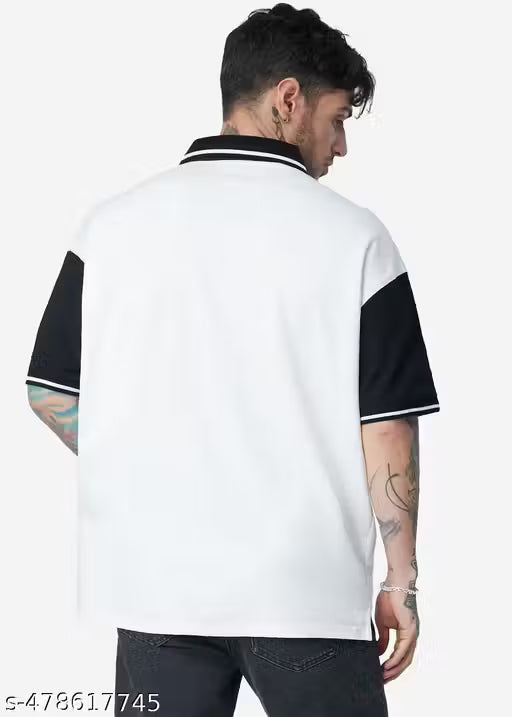 White polo t shirt for men