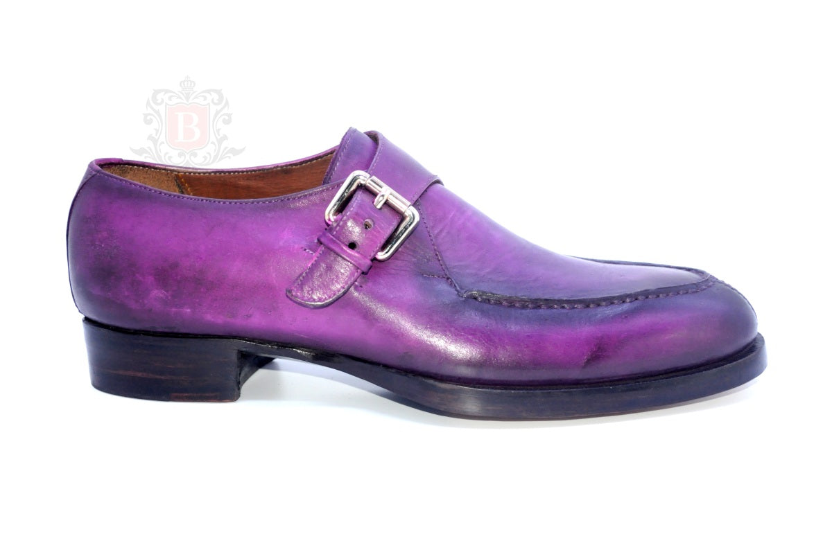Smith IV - Purple Monk Dress Shoes-1